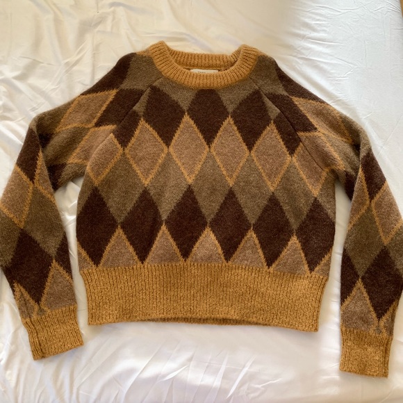 BLOGGERS FAVORITE!! GORGEOUS ZARA Argyle Sweater - Picture 4 of 8